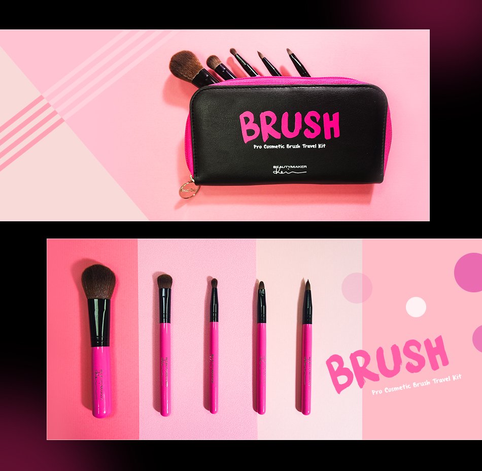 Cosmetic Brush Travel Kit - Packaging