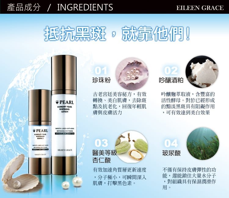 Almighty Pearl Whitening Lotion - Product Ingredients