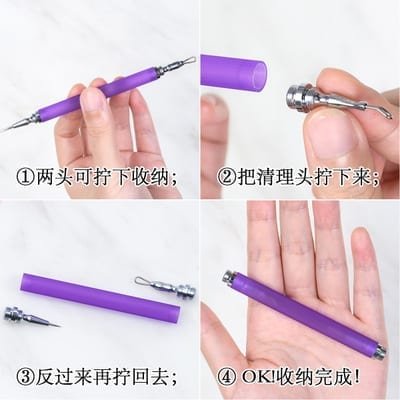 Cosmos Hidden Acne Extractor Needle - how to use