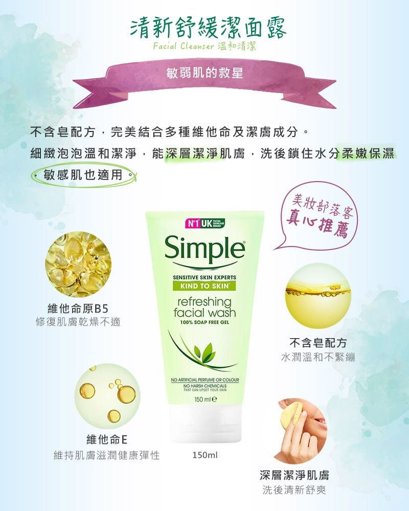 Refreshing Facial Wash Gel - Features