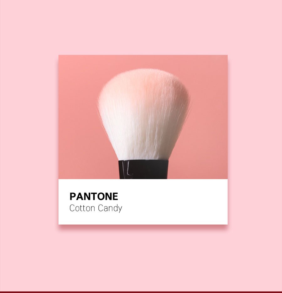 Cotton Candy Make-Up Brush - Pantone