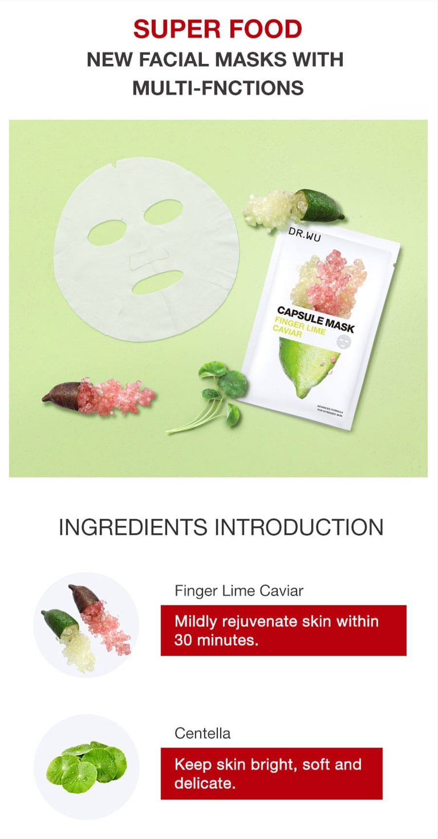 Finger Lime Caviar Mask - Ingredients
