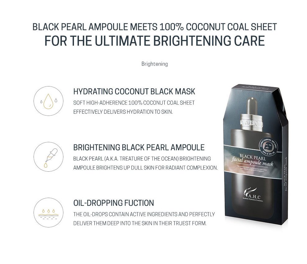 Black Pearl Ampoule Mask - Functions
