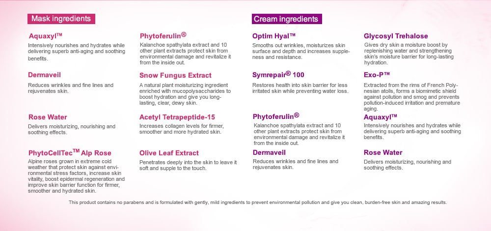 Super Hydrating Mask Cream - Ingredients