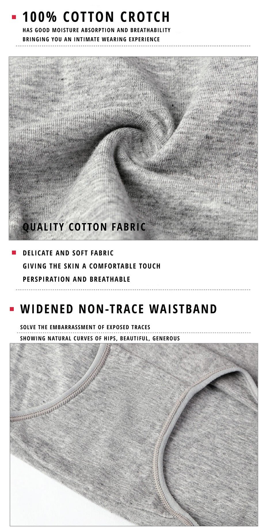 Pure Soft Cotton Underwear - 